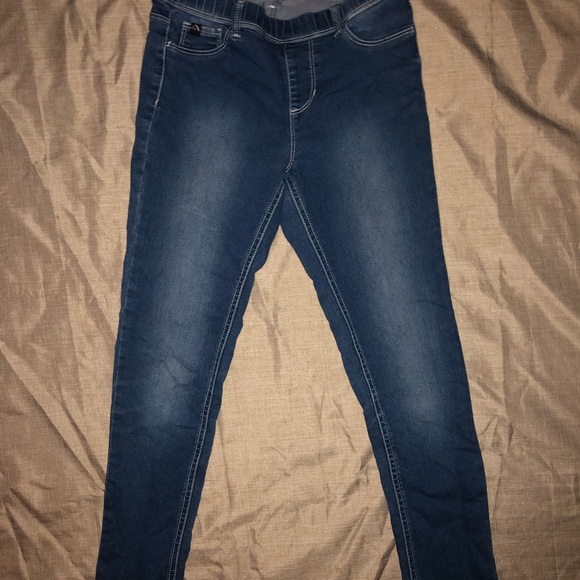 Girls Medium Wash Jeggings - Picture 3 of 5